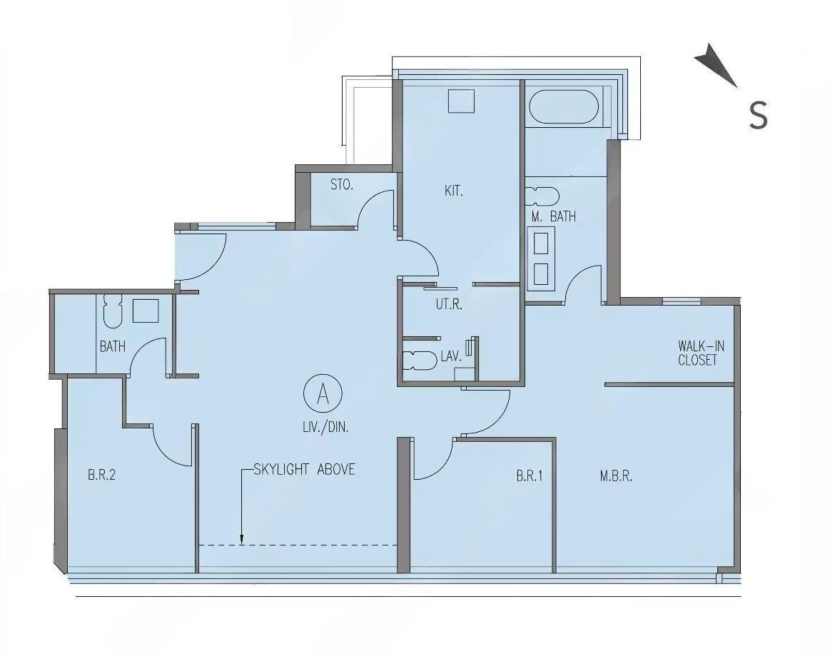 澐璟 3房戶型 圖則 800-1200平方呎